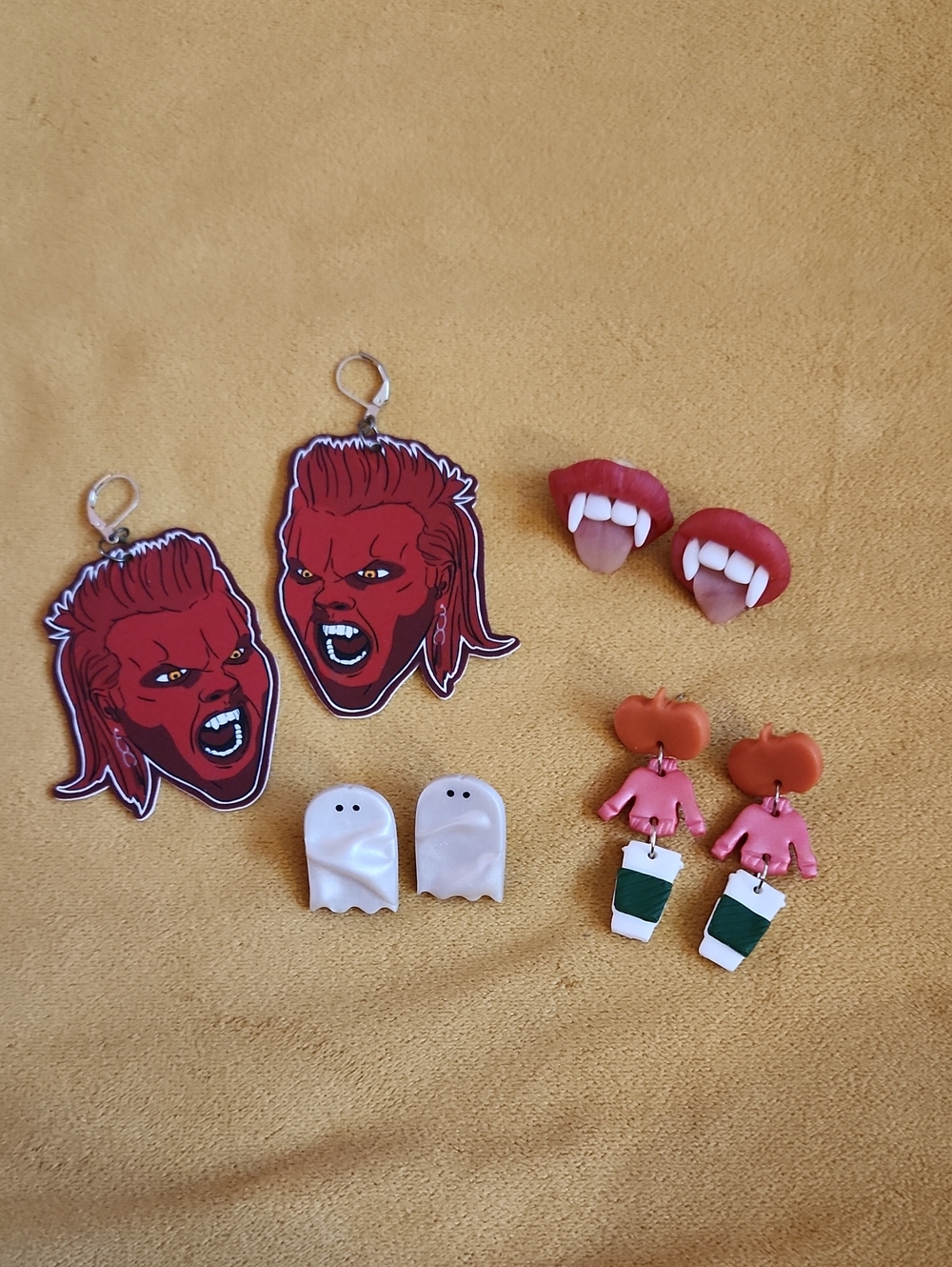 The Lost Boys Vampire Fall Ghost Halloween Earrings Lot